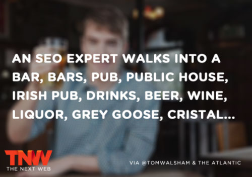 An SEO expert walks into the bar