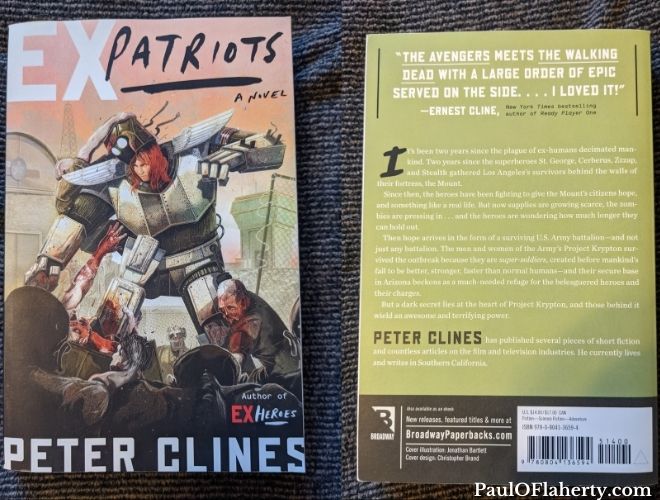 Front and back cover of a book showing cover art and synopsis.